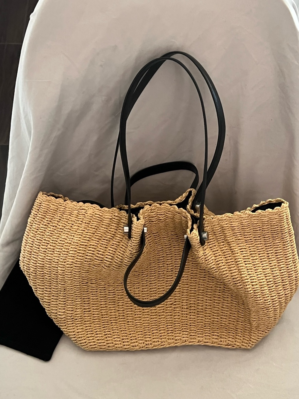 AllSaints ALLINGTON WOVEN TOTE BAG $199 NEW - Picture 9 of 10